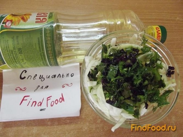Французский салат с капустой и огурцами рецепт с фото 6-го шага 