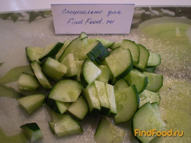 Овощной салат с творожной заправкой рецепт с фото 2-го шага 