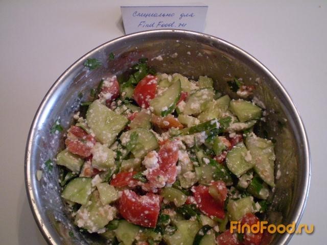 Овощной салат с творожной заправкой рецепт с фото 7-го шага 