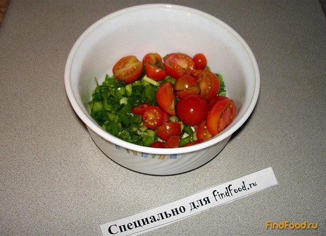 Овощной салат с перепелиными яйцами рецепт с фото 3-го шага 