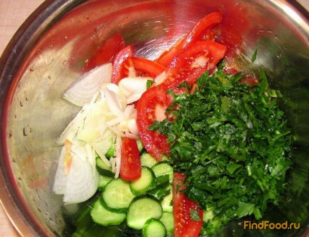 Арабский салат рецепт с фото 5-го шага 