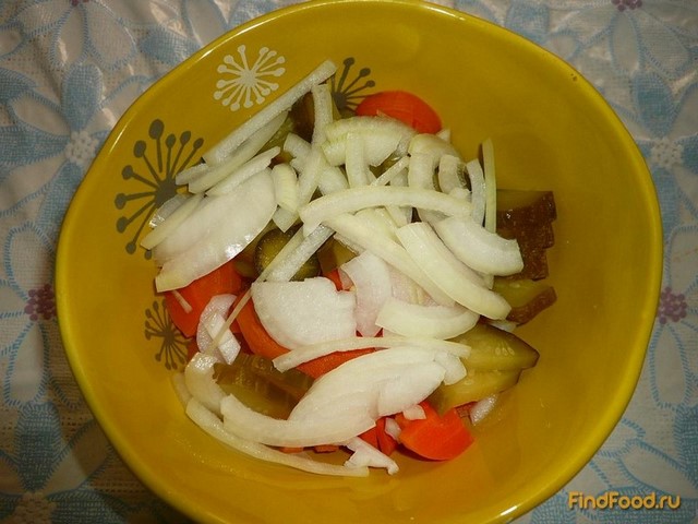 Картофельный салат с огурцами и морковью рецепт с фото 8-го шага 