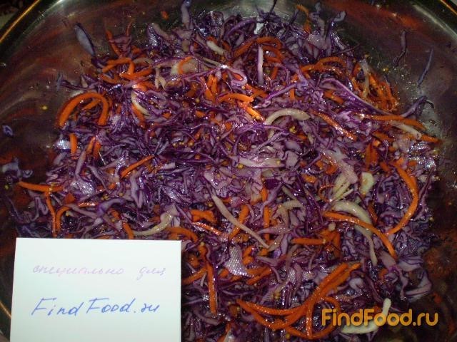 Капустный салат с морковью по-корейски рецепт с фото 5-го шага 