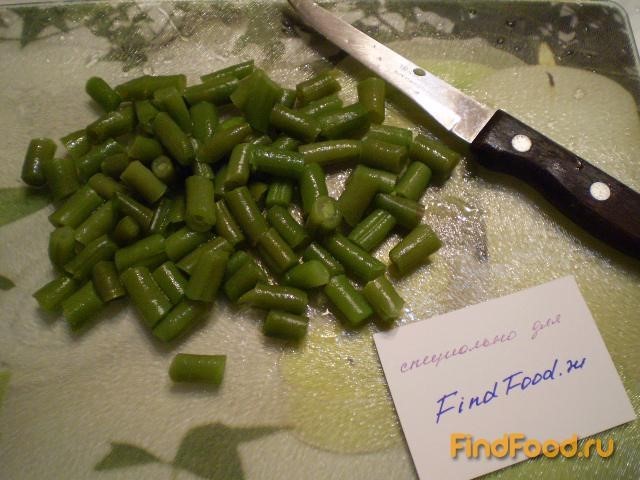 Салат из морской капусты и стручковой фасоли рецепт с фото 4-го шага 