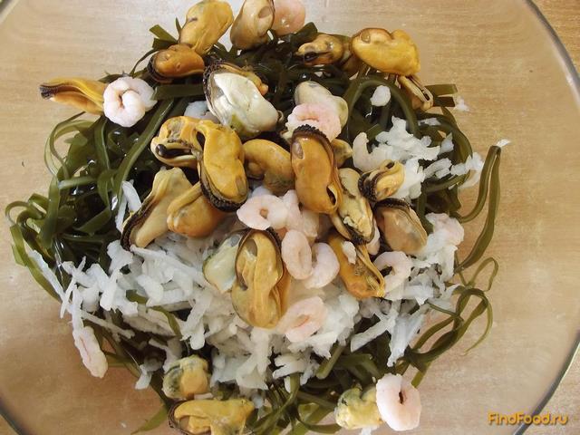 Морской салат рецепт с фото 4-го шага 