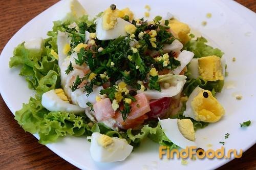Овощной салат с яйцом рецепт с фото 9-го шага 