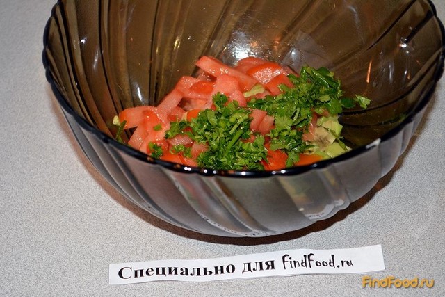 Салат с авокадо рецепт с фото 3-го шага 