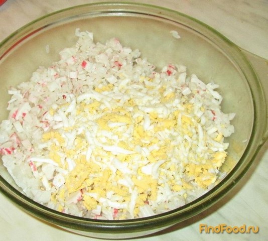 Салат рисовый рецепт с фото 4-го шага 