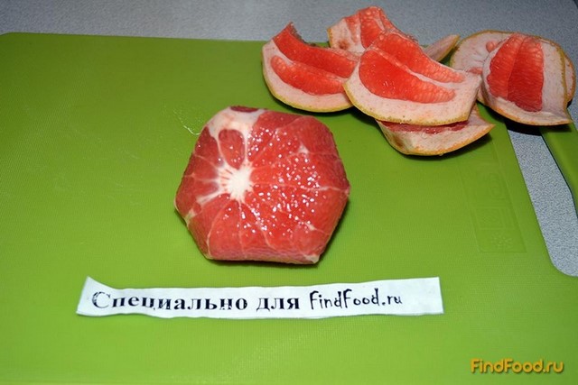 Салат из квашеной капусты с грейпфрутом рецепт с фото 1-го шага 