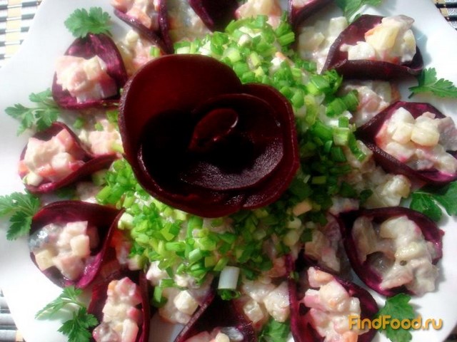 Салат из сельди и свеклы рецепт с фото 11-го шага 