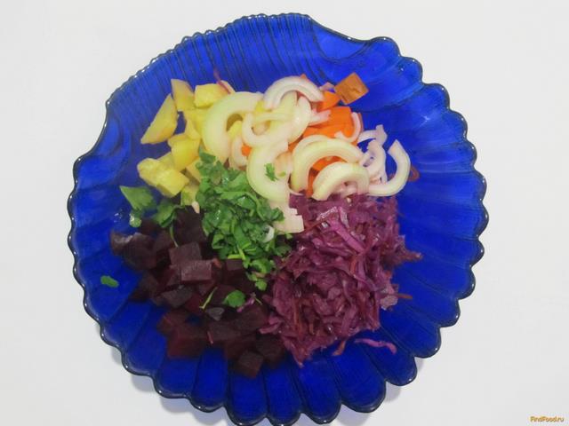 Салат из овощей рецепт с фото 3-го шага 