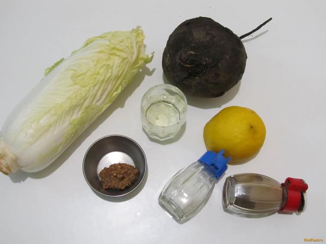 Салат со свеклой и пекинской капустой рецепт с фото 1-го шага 