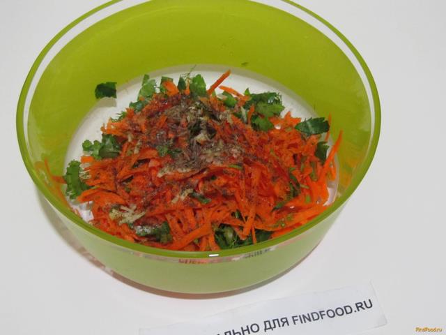 Салат морковный с петрушкой рецепт с фото 5-го шага 