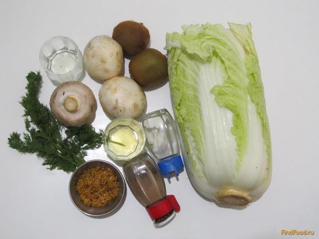 Салат из пекинской капусты и киви рецепт с фото 1-го шага 
