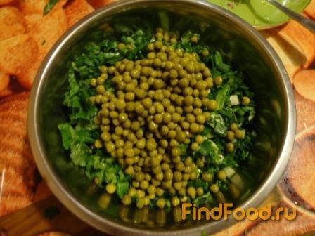 Зеленый салат рецепт с фото 3-го шага 