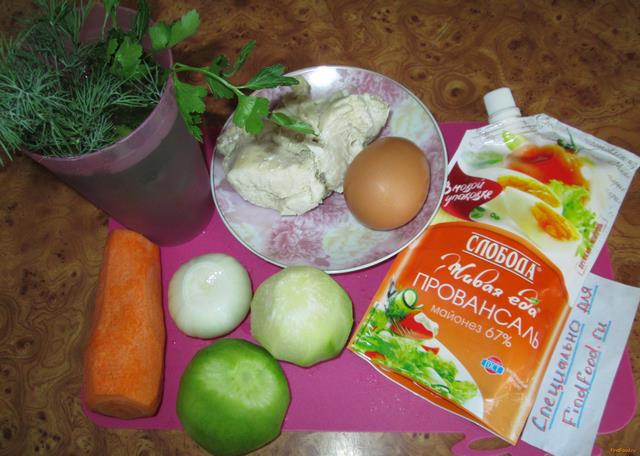 Салат из редьки с курицей рецепт с фото 1-го шага 