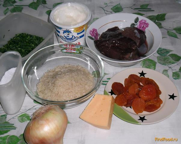 Салат с курагой и печенью рецепт с фото 1-го шага 