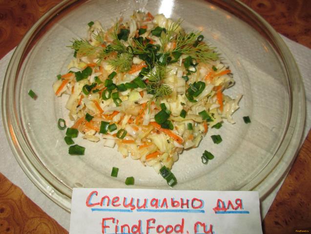 Салат из белокочанной капусты рецепт с фото 6-го шага 