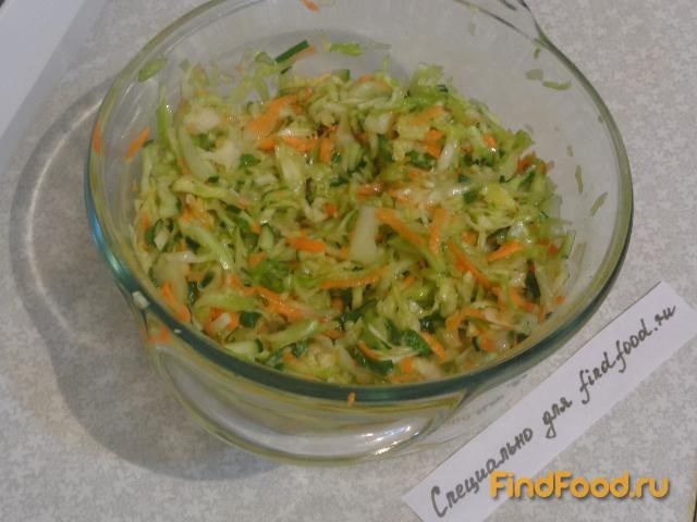 Салат из свежей белокочанной капусты рецепт с фото 8-го шага 
