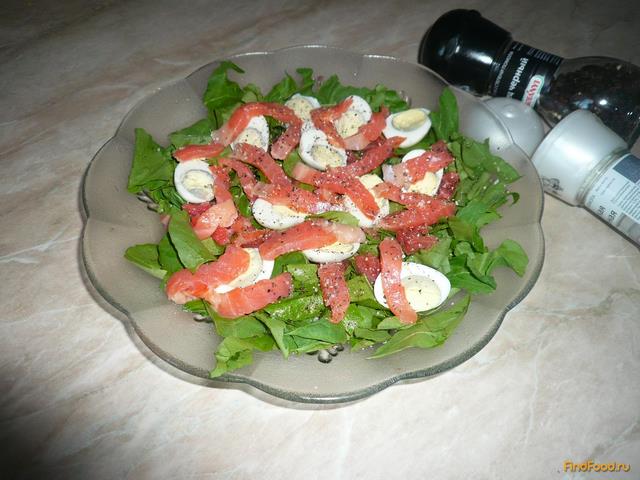 Свежий салат с семгой и грейпфрутом рецепт с фото 6-го шага 