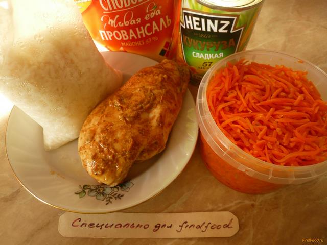 Салат Пикантный с куриной грудкой и морковью по-корейски рецепт с фото 1-го шага 