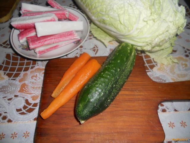 Салат с крабовыми палочками и морковью рецепт с фото 1-го шага 
