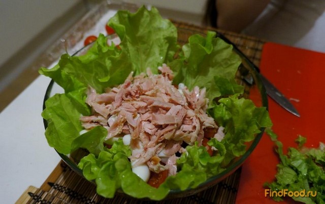 Салат с копченой курицей по-европейски рецепт с фото 4-го шага 