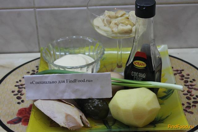 Салат с японским омлетом и картошкой рецепт с фото 1-го шага 