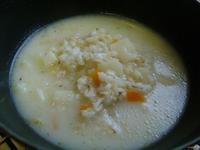 Сырный суп с перловкой