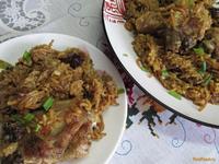 Куриные бедра с рисом и вермишелью рецепт с фото