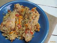 Куриные ножки с овощами и рисом в мультиварке рецепт с фото