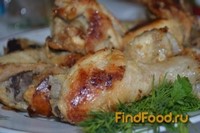 Курица запеченная в кефирном маринаде