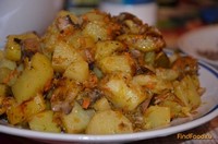 Картофель  тушеный с грибами рецепт с фото