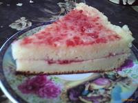 Нежный пирог с малиновой пропиткой в мультиварке рецепт с фото