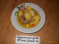 картофель тушеный с уткой рецепт с фото