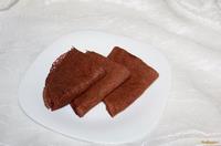 Шоколадные заварные блинчики на кефире рецепт с фото