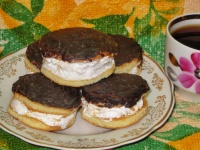 Бисквитное печенье с начинкой рецепт с фото