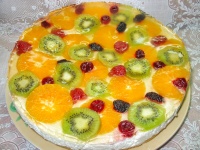 Желейный торт с фруктами рецепт с фото