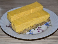 Пирожное с тыквенно-творожным кремом рецепт с фото