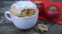 Яблочный кекс в чашке рецепт с фото