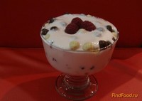Творожно-малиновый десерт рецепт с фото