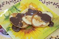 Оладьи с шоколадом и бананами рецепт с фото
