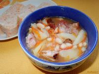 Фасолевый суп с копчеными ребрышками рецепт с фото