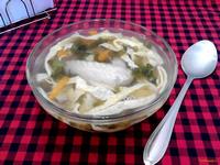 Суп со щавелем и яичной лапшой рецепт с фото