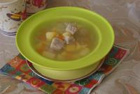 Суп на мясном бульоне с рисом и овощами рецепт с фото
