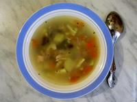 Куриный суп с фасолью