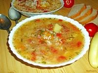 Овощной суп с рисом рецепт с фото