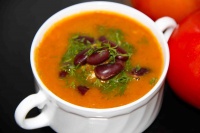Томатный суп-пюре с фасолью рецепт с фото