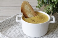 Суп пюре из патиссона цветной капусты и тыквы