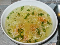 Картофельный суп на курином бульоне рецепт с фото